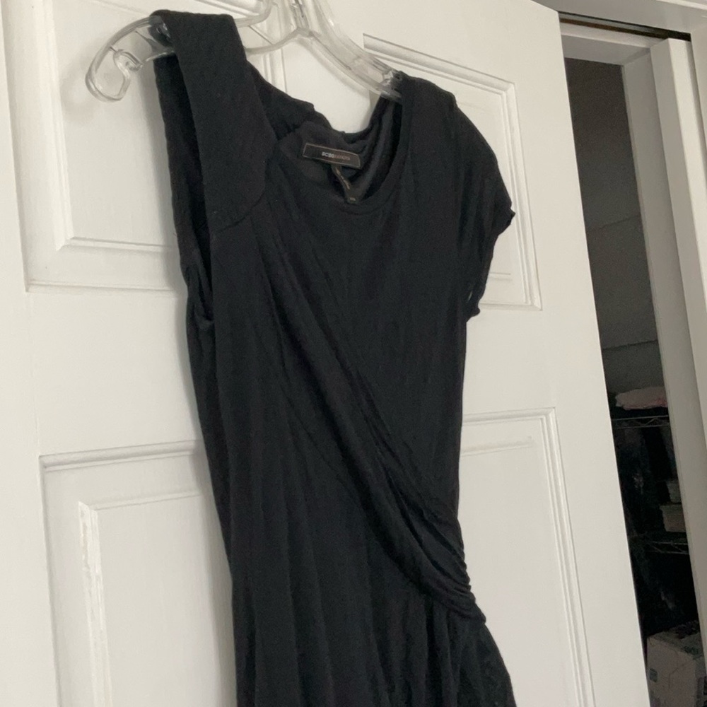 BCBGMaxAzria Black Asymmetrical Dress - Picture 8 of 15